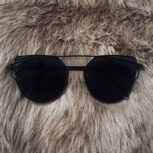 Black Cat Eye Street Fashion Sunglasses